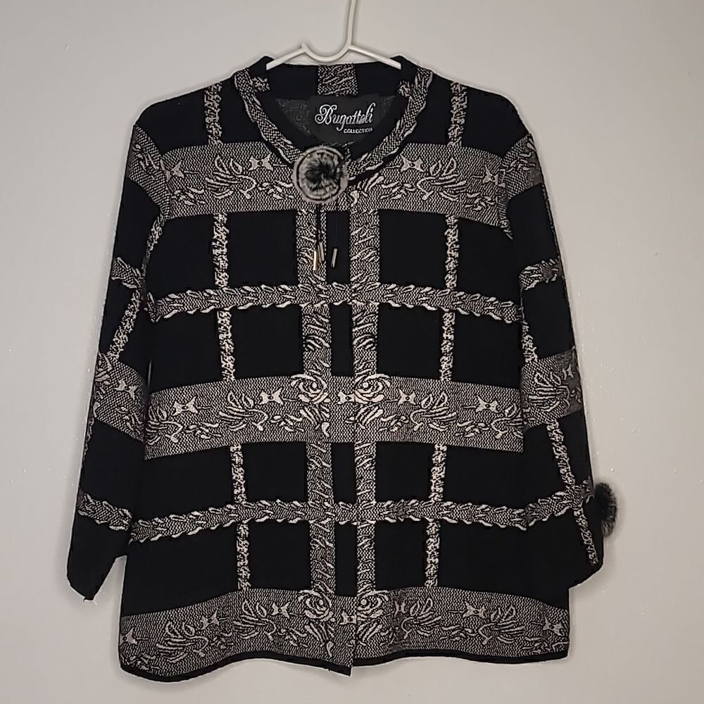 Bugatelli Wool/Fur Button front Cardigan/Jacket